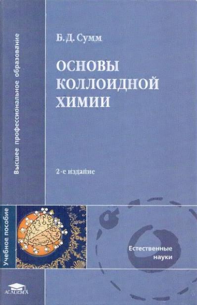Обкладинка Основы коллоидной химии